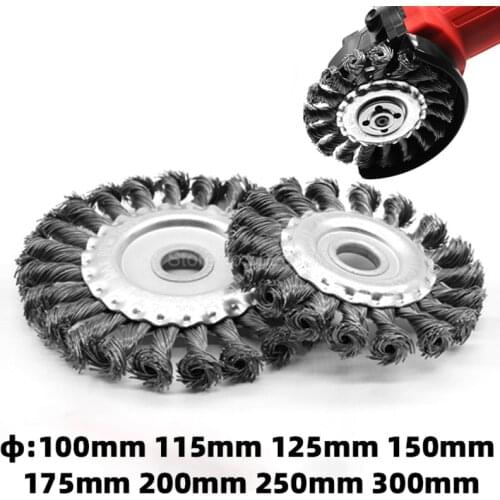 1x Twist Knot Steel Wire Wheel Brush Rust Removal Cup Disc For Angle Grinder Twisted Clean Flat Strong Paint Remove Rotary
