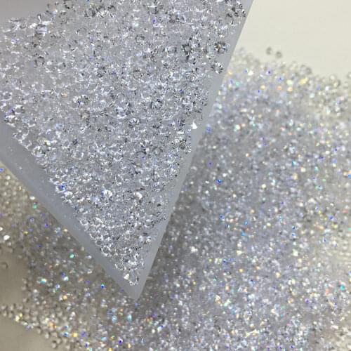 Swarovsky 1 Pack 1440PCS Clear V-Bottom Sharp Glitter Rhinestone Nail Gems Acrylic Crystal Stone Non Hot Fix Nail Art Decoration