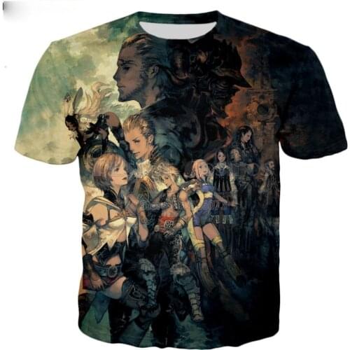 2021 New Fashion Mens T-shirt Game Final Fantasy XII The Zodiac Age 3d Print Mens Womens Casual Cool T-Shirt