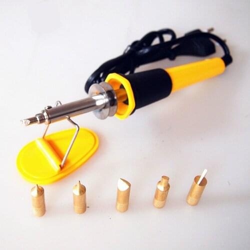 220V Eurocode/us Wood pyrography pen Leather repair tools Pyrograph pen Pyrotechnics Brand words 40W carving iron