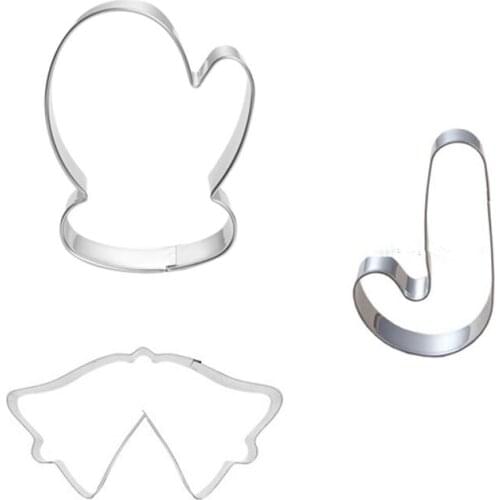 3pcs Egg Fruit Vegetable Biscuit Cookie Press Tools Bakeware Set Biscuit Stamp Christmas Sugarcraft Kitchen Stainless Steel