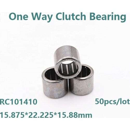 50pcs/lot RC101410 15.875×22.225×15.88mm Bore Diameter Inch Size One Way Clutch Needle roller Bearing One Way bearing