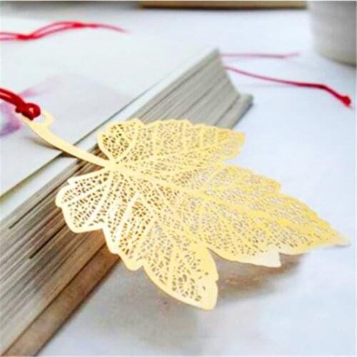 7pcs/lot Metal Cute Kawaii Leaf Bookmark Stationary Bookmark Office School Supplies Stationary
