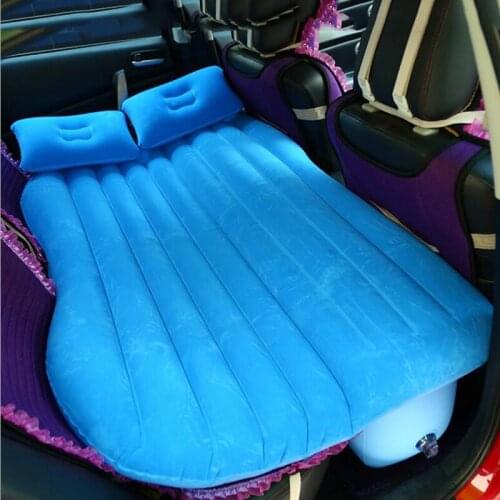 Free Shipping! Car Travel Inflatable Mattress Air Bed Cushion Camping Outdoor Universal Vehicle Extended Air Couch with Pillows
