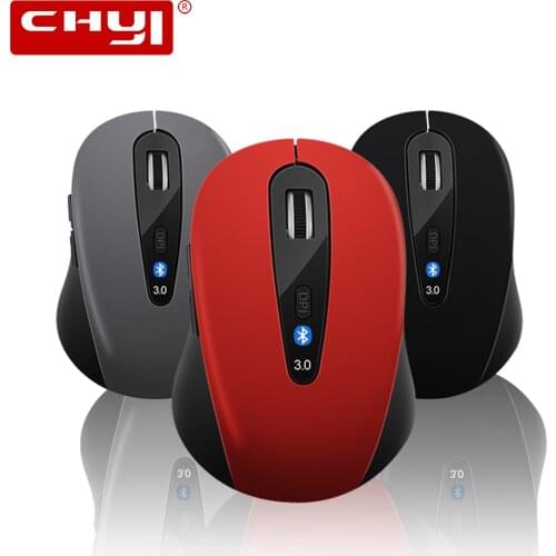 CHYI Bluetooth Mouse Wireless Mini Optical Computer Office Mice 800/1200/1600 DPI 5 Buttons BT 3.0 Mouse For Laptop Notebook