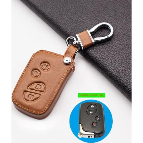 Leather Key Protective Key Cover Case for Lexus ES CT200h GX RX IS250 LX570 4 Buttons Key Wallet Holder