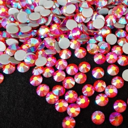 Lt siam ab ss20 1440 pcs each lot wholesale price hot fix rhinestone,flat back heat transfer rhinestone