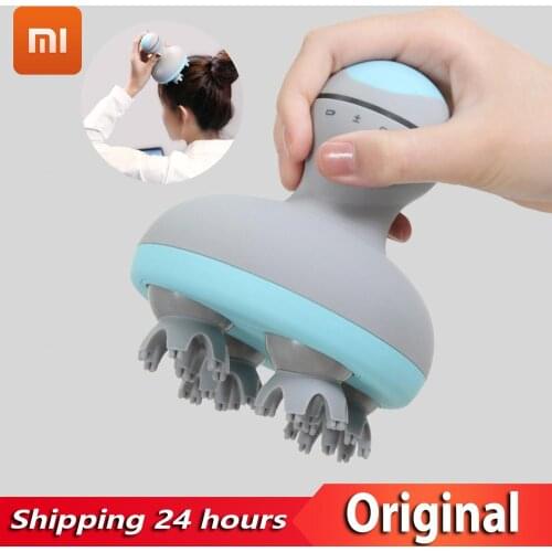 Xiaomi MINI Head Massager 3D Stereo Massage Two Way Surround Four Wheel Rotation 6 Kinds Of Massage Manual Massage Instrument
