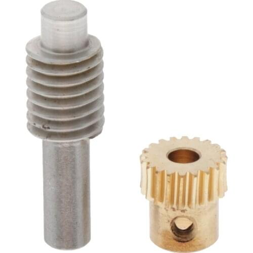 Metal Gears 0.5 Modulus Brass Reduction Gears 20-60T + 32mm Steel Gear Shaft