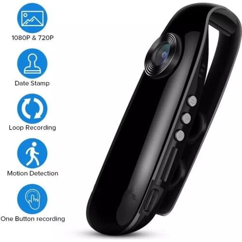 HD 1080P Mini Camcorder Dash Mini Camera Police Body Motorcycle Bike Motion Camera Support Motion Detection 130 Degree