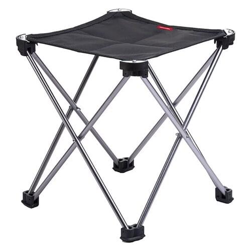 Naturehike outdoor folding stool aluminum alloy backrest fishing chair camping portable small desk stool