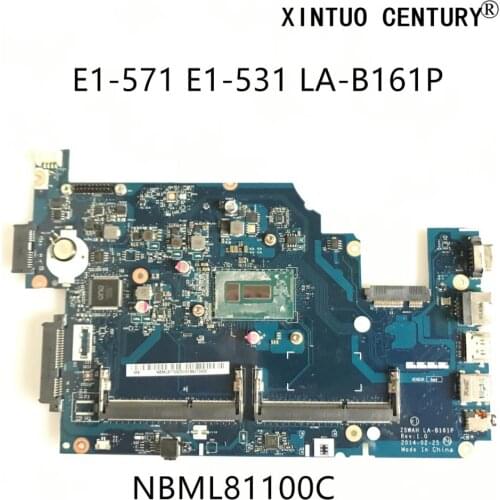 NBML81100C For Acer Aspire E5-571 E5-531 Laptop Motherboard NB.ML811.00C Z5WAH LA-B161P SR23Y I5-5200U DDR3 100% tested working