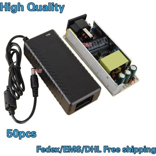 Wholesale 50pcs 12v 6a power adapter AC90v-240v to DC 12V 6A 72W power supply for LED Driver transformer By DHL/EMS