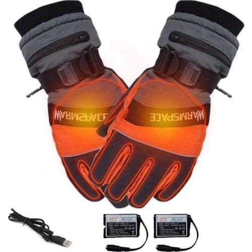 NEW Motorbike Waterproof Heated Gloves Moto Touch Screen Guantes Battery Powered Motorcycle Racing Riding Four Seasons Gloves
