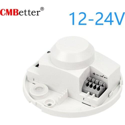 Switch Radar microwave light control sensor switch 12-24v dimming sensitivity adjustment delay motion detection light controller
