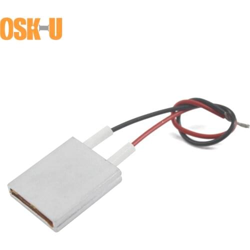 2PCS 5V Thermostatic PTC Heating Element 25x20x5mm 180/40/60/50/100 Degree Aluminium Cover PTC Heater Plate for Dehumidifier