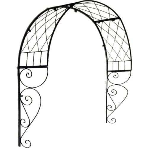 Outdoor arch flower rack European arched gardening plant climbing frame grid garden iron