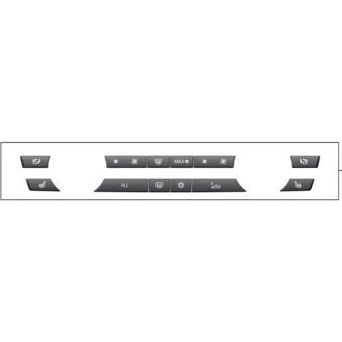 12 Button Key Caps Repair Kit A/C Heater Switch for BMW F07 F10 F11 F01 530i 535i 640i 740i 61319313923