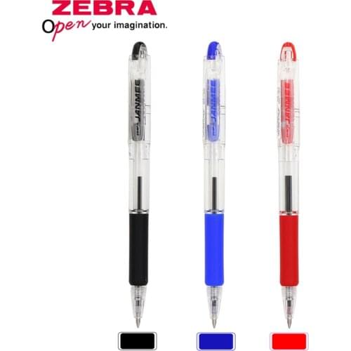 3/6pcs Japan ZEBRA Ball Point Pen Student Office Writing Smooth Replaceable Core Press Ballpoint Pen 0.7mm KRB-100