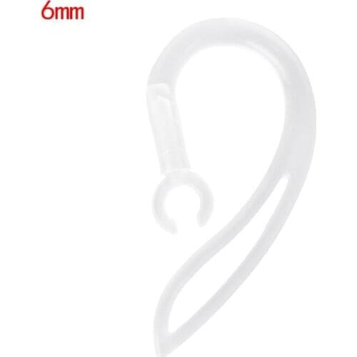 6mm Bluetooth Earphones Transparent Soft Silicone Ear Hook Loop Clip Headset