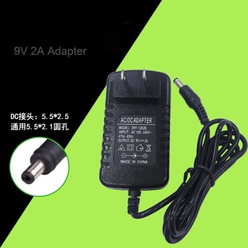 AC100V-240V to DC 9V 2A Switch Power Supply Switching Driver Adapter Voltage Transformer for Led Strip Light Display 110V/220V