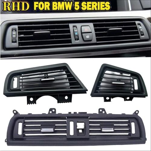Car RHD Front Row Wind Air Conditioning Vent Grill Outlet Panel For BMW 5 Series F10 F18 Accessories Without Chrome Plate