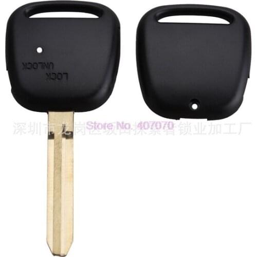 By DHL or Fedex 500pcs 1 Side Button Replacement Fob Remote Key Shell Case Cover Blade For TOYOTA Carina Estima Harrier Previa