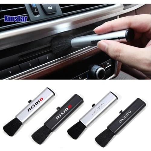 Car interior Cleaning Brush sticker For Nissan nismo Altima Juke Murano Pathfinder Rogue Sentra Versa Teana Sylphy QASHQAI