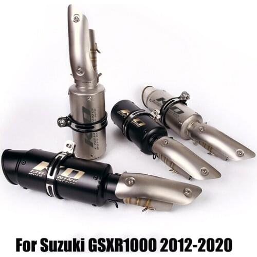 For Suzuki GSXR1000 2012-2020 Exhaust Pipe Muffler 51mm Escape Connect Middle Mid Pipe Tube Slip On Motorccycle