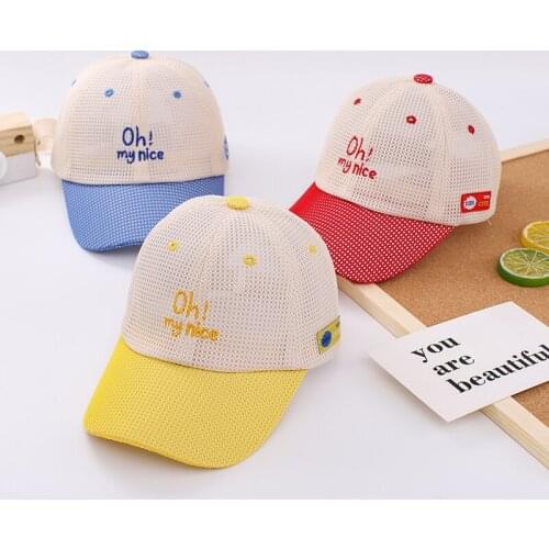 Doitbest Breathable Child mesh Baseball Cap summer Hip Hop oh my nice kids sun Hats Boys Girls Caps childs snapback Hat gorras