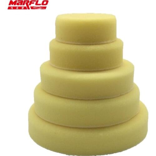 MARFLO Sponge Polishing Pad Dual Action Pad Sponge Buff Polish Pad Heavy Medium Fine Grade 7" 6" 5" 4" 3" Size