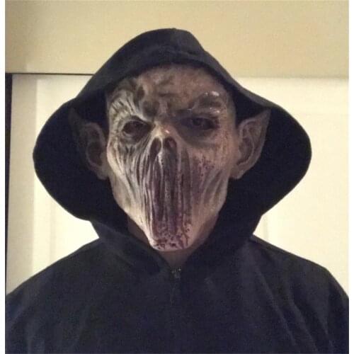 Halloween Demons Horro Scary Mouthless Monster Creepy Cosplay Prop Latex Face Mask Masquerade Party Headwear Dress Up Adults