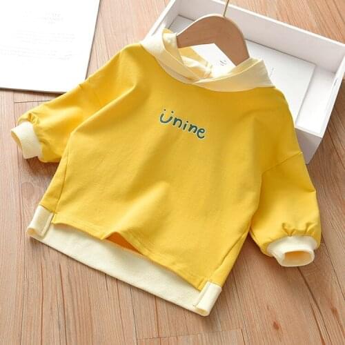 Baby Boys Girls Candy Color T Shirts Teenage Long Sleeve Tops School Boy Cotton Hoody Shirt Toddler Baby Outdoor Clothes