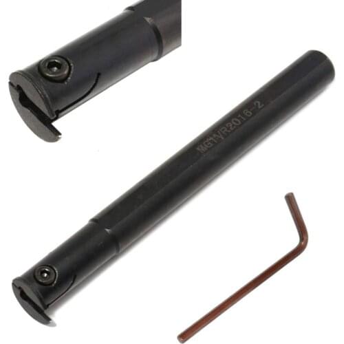 MGIVR2016-2 CNC Cut-Off Grooving Tool Holder Wear Resistance+Durable L Shape Wrench for 2mm MGMN200 Lathe