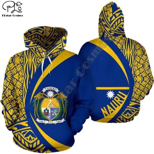 NewFashion Nauru Micronesia Island Country Flag Tribal Culture Retro Pullover 3DPrint Men/Women Autumn Colorful Funny Hoodies 31