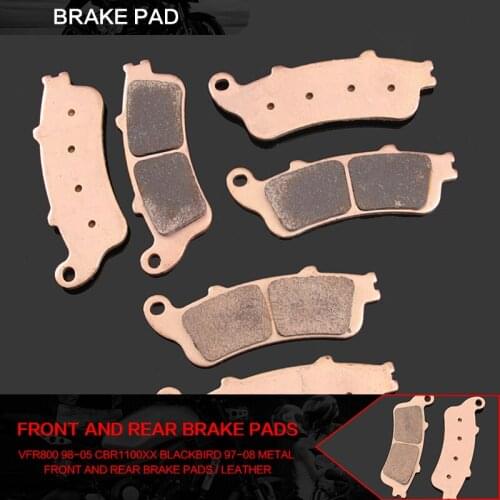 Motorcycle Front Rear Brake Pads Honda Varadero XL1000 VFR800 Interceptor CBR1100XX CBR1000XX Blackbird ST1100 ST1300 Goldwing G