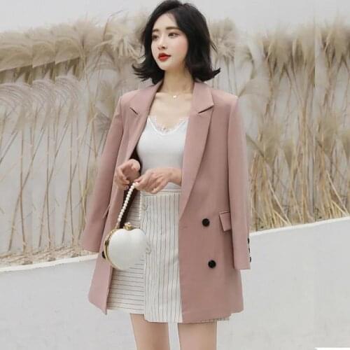 Casaco feminino 2021 Spring Autumn Blazer Vintage Suit Jacket Women Large Size Ladies Jackets Long-Sleeved Blouse Coat Female