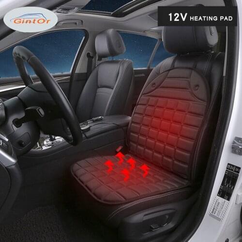Automobile Vehicle 12v Automobile Heating Cushion Backrest Heating Cushion Vehicle Electrothermal Chair Pad Set Car Seat Cushion