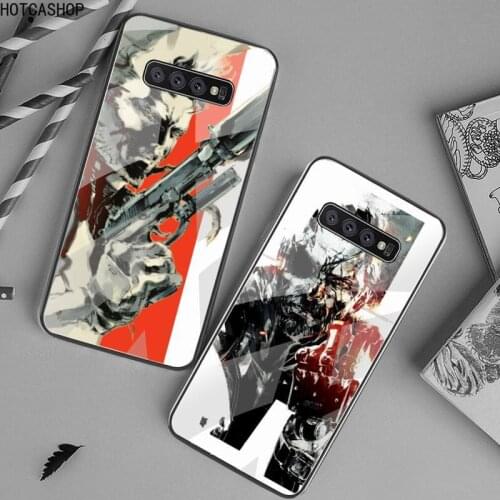 Hot game Metal Gear Phone Case Tempered Glass For Samsung S20 Plus S7 S8 S9 S10 Plus Note 8 9 10 Plus