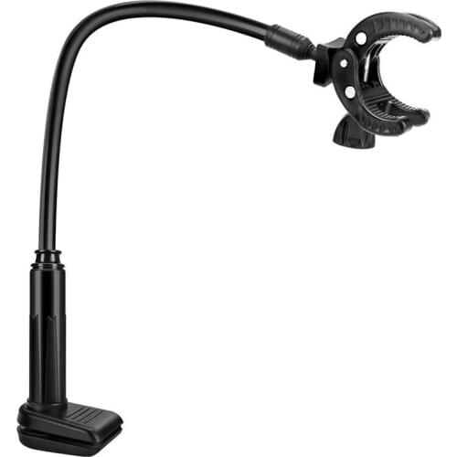 Practical Pet Hair Dryer Holder, 360 Degrees Rotatable Pet Hair Dryer Stand Three-Jaw Bracket with Adjustable Clamp Mount