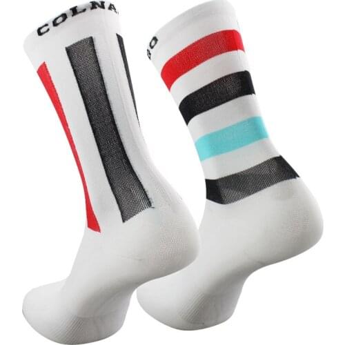 ZHUIYAN Professional Sport Socks Breathable Road Bicycle Socks Racing Cycling Sock Fitness Knee-High Basketball Running Socks