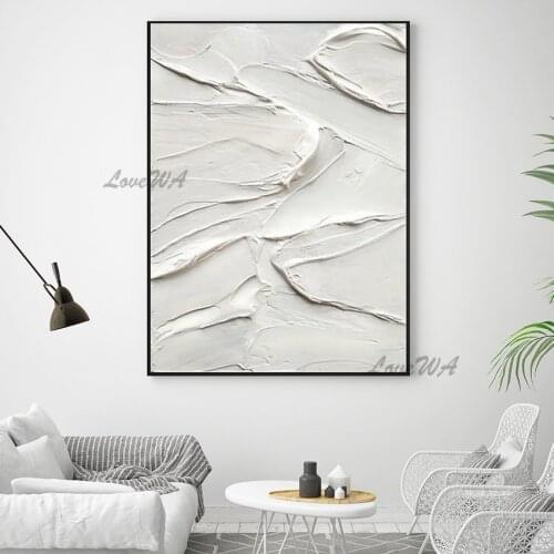 Simple Texture Painting Art Hand-painted Oil Painting Modern Wall Decor Gray Design Acrylic Paintings Wall Canvas Art Picture