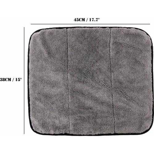 45cmx38cm Super Thick Plush Microfiber Car Cleaning Cloths Car Care Microfibre Wax Polishing Detailing Towels Soft