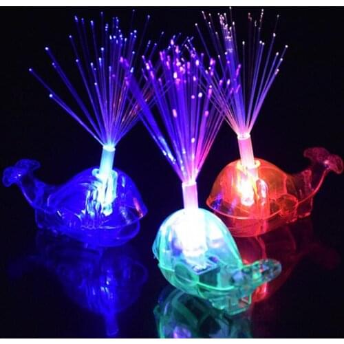 Glow Ring LED Finger Lights Glowing Whale Fiber Lamps Christmas Wedding Celebration Festival Party Decor Gifts For The New Year