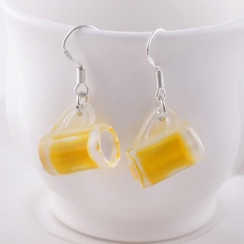 GorGor Dangle Earrings Women Originality Statement Drink Bottle Pendant Creative Wine Bottle Fashion Party Jewelry E0951