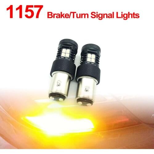 1PC 1157 Brake LED Lights 6500K/2700K Car Strobe Lights Reverse Lights Car Accessories Replacement for Volkswagen Jetta 2015LM