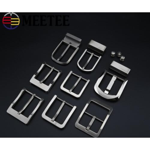 1pc 25-40mm High-grade Pure Titanium Alloy Belts Buckles Anti-allergy Pin Buckle Head Clip DIY Jeans Leathercrafts Accessories