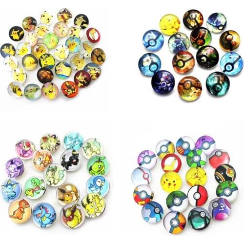 12pcs/lot cartoon glass 18mm snap buttons cat leather clasp snap button bracelet snap Bangles jewelry