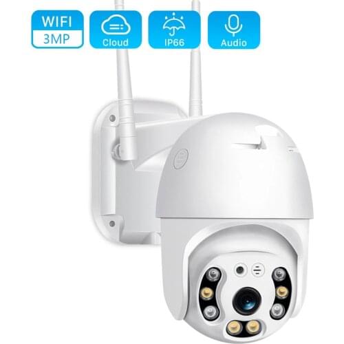 3M PTZ IP Camera Wifi Outdoor AI Human Detection Audio 1080P Wireless Security CCTV Camera P2P 4X Digital Zoom Wifi Camera