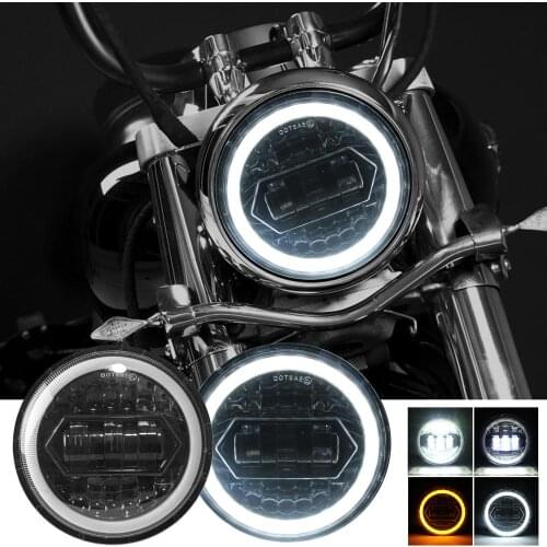 5.75 Inch Crystal Style Headlight for Motorcycle High Light Bright Lamp